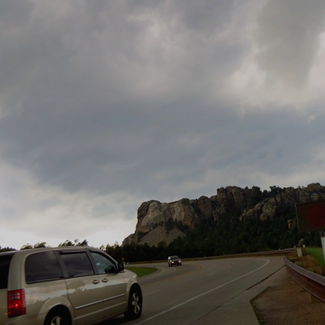 The storm as it passed over Mt. Rushmore